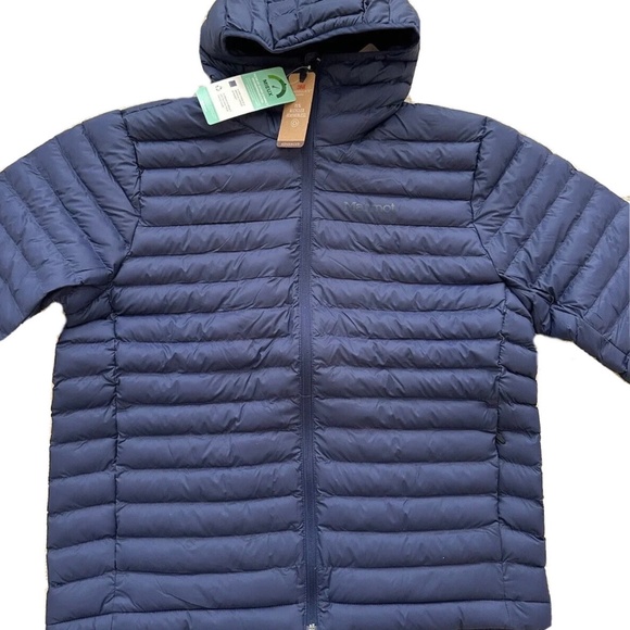 Marmot Echo Featherless Hoody Jacket Arcric Navy Blue Men Large L - Picture 8 of 9